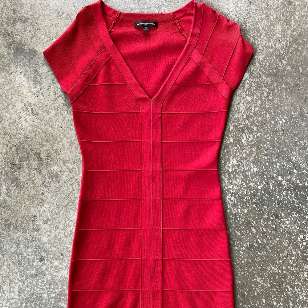 Express Design Studio Red Mini Dress